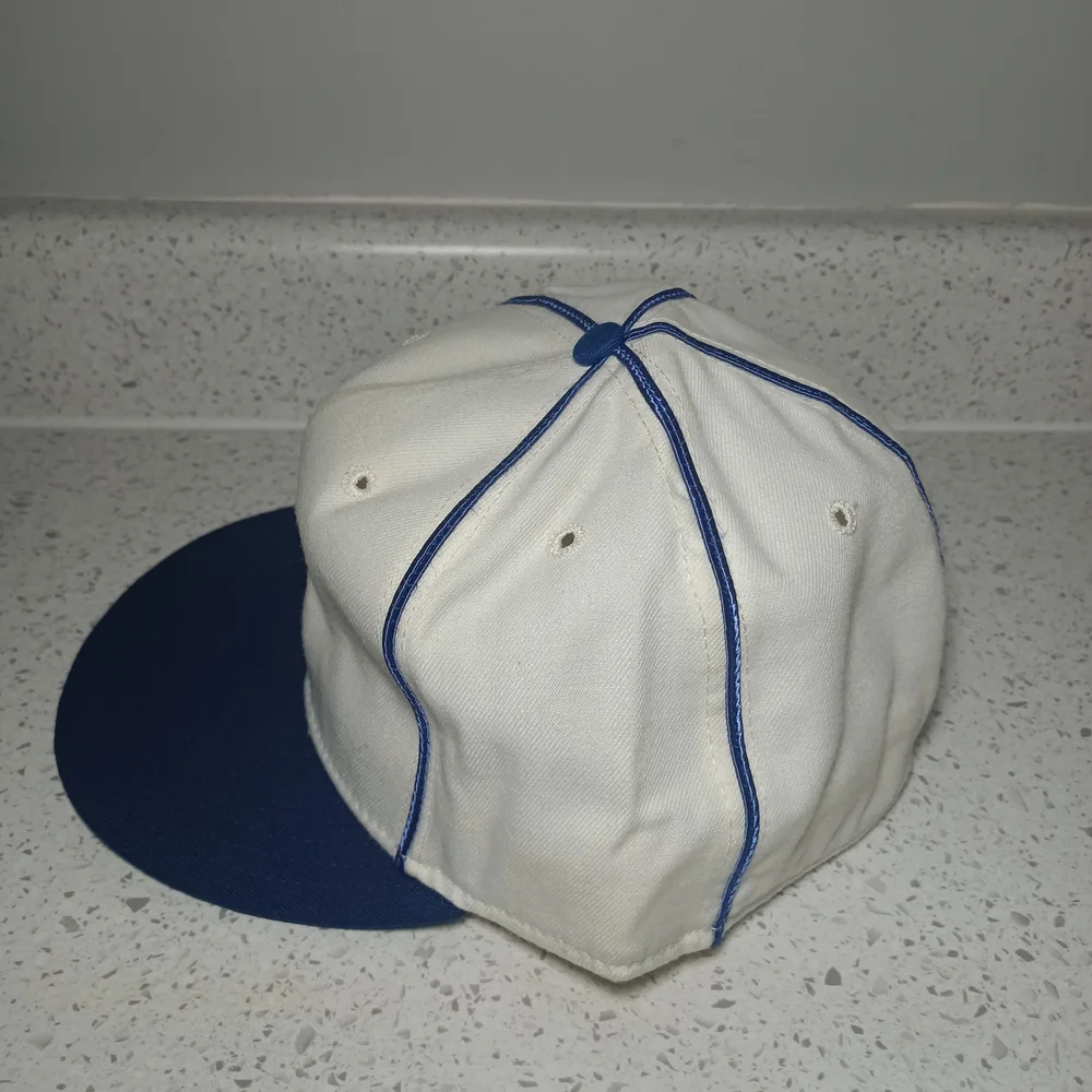 Vintage New Era Pro Model Brooklyn Dodgers MLB Pinstripe Wool Size 7 1/2 - Picture 3 of 9